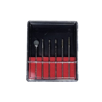 Set accesorii diamant pentru pila electrica, MoonbasaNails #33, 6 piese, Argintiu Set accesorii diamant pentru pila electrica, MoonbasaNails #33, 6 piese, Argintiu