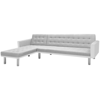 Coltar canapea din material textil, vidaXL, Gri, 218 x 155 x 69 cm Coltar canapea din material textil, vidaXL, Gri, 218 x 155 x 69 cm