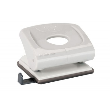 Perforator 20 coli ErichKrause Elegance cu ghidaj, Gri Perforator 20 coli ErichKrause Elegance cu ghidaj, Gri