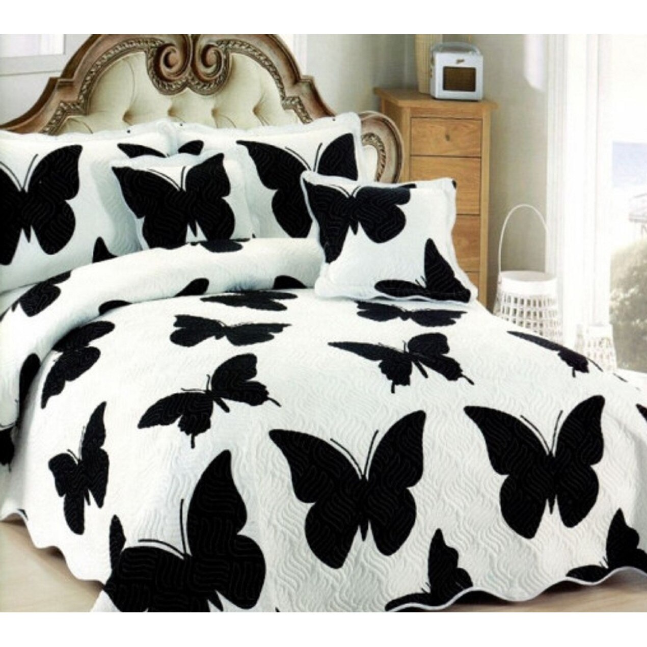 Cuvertura, pentru 2 persoane, 5 piese, bumbac, crem model Rita50