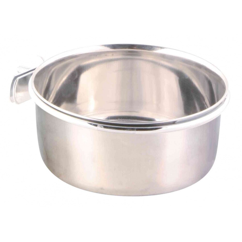 Bol Trixie inox cu suport de agatat pentru pasari 600 ml/12 cm 5498