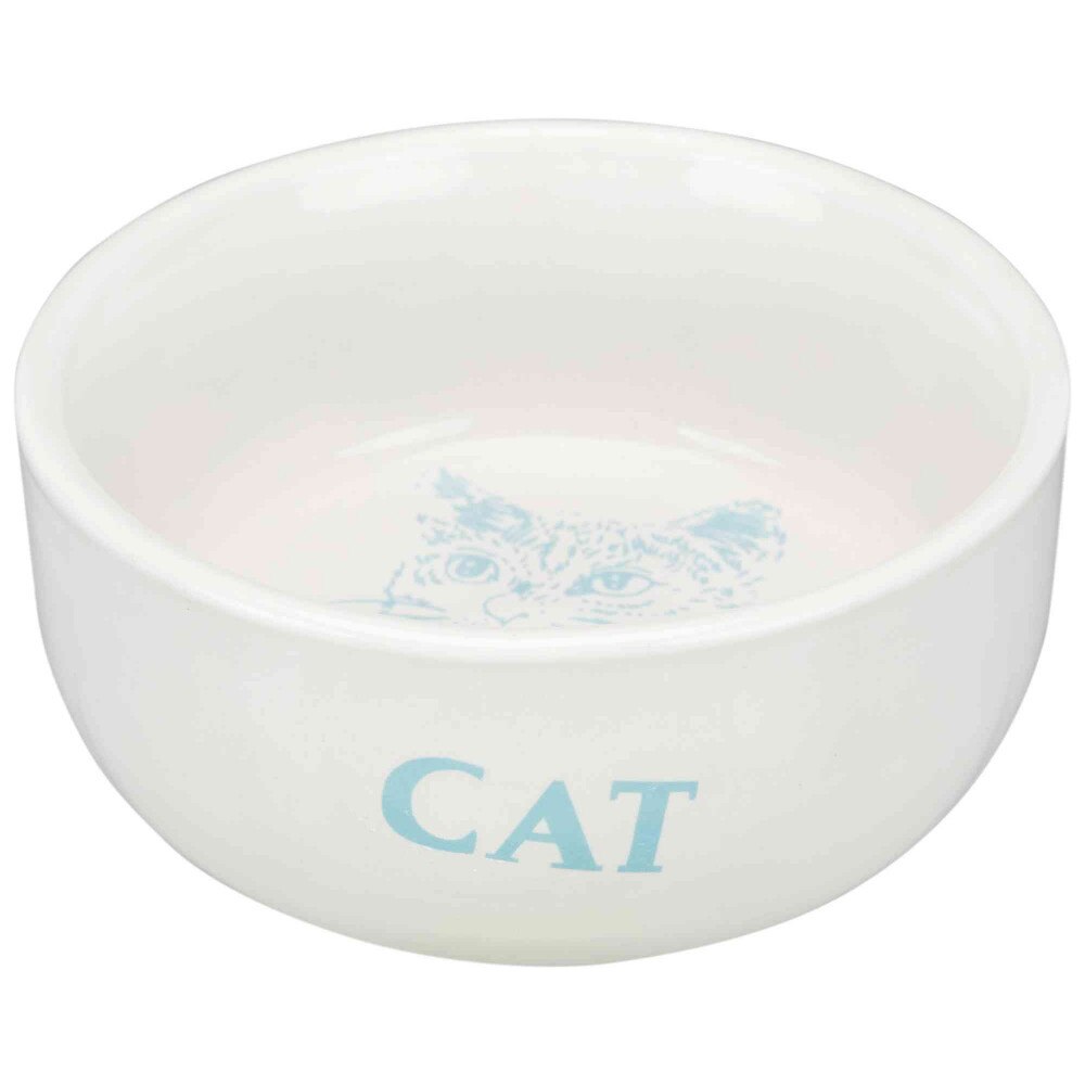 Castron Trixie ceramica pentru pisici alb 0.3 l/ø 11 cm 4010
