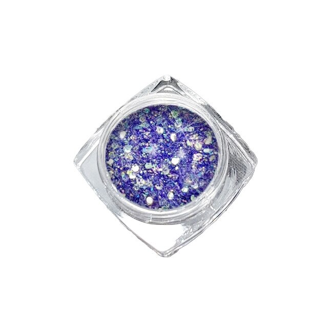 Pudra de sclipici pentru manichiura FP006 MoonbasaNails, Albastru inchis, 3g