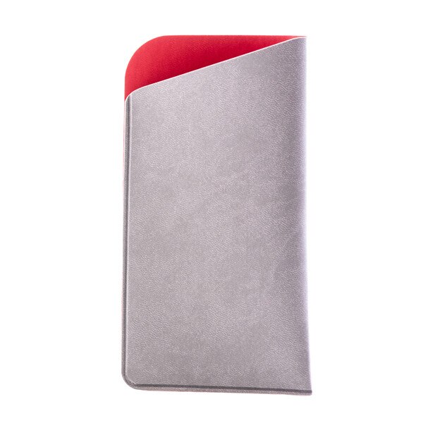 Etui, toc, suport ochelari, piele ecologica, Twin gri, UNIKA