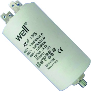 Condensator pornire motor 400V 14uF cu pin, Well Condensator pornire motor 400V 14uF cu pin, Well