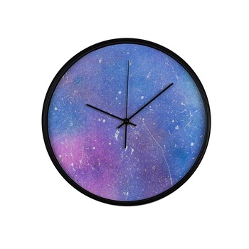 Ceas perete, produs DekoStore, pentru birou, living sau showroom, cu mecanism silentios, Stropi de culoare, diametru 30 cm, rama neagra din plastic Ceas perete, produs DekoStore, pentru birou, living sau showroom, cu mecanism silentios, Stropi de culoare, diametru 30 cm, rama neagra din plastic