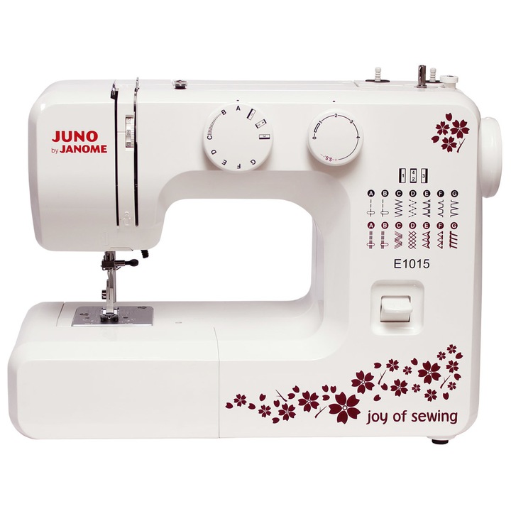 Шевна машина Juno by Janome, 50 W, Бял