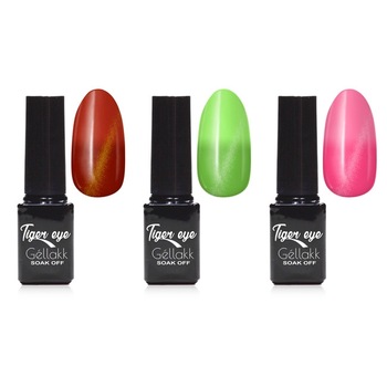 Kit 3 oje semipermanente termo 003 Tiger Eye MoonbasaNails, 5ml Kit 3 oje semipermanente termo 003 Tiger Eye MoonbasaNails, 5ml