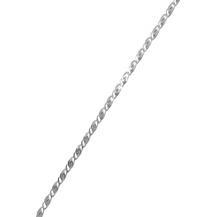 Ezüst "s" panczer karlánc