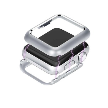 Carcasa magnetica pentru Apple Watch, Bibilel, compatibil cu dimensiunea 40mm, Silver, BBL643 Carcasa magnetica pentru Apple Watch, Bibilel, compatibil cu dimensiunea 40mm, Silver, BBL643