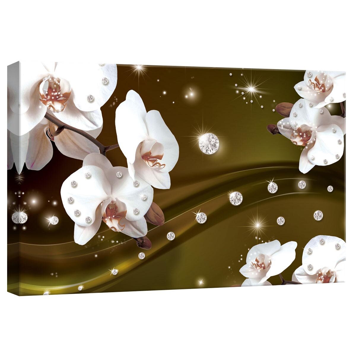 Tablou Canvas DEGRETS 78238 Orhidee Abstractie 4 3D, 40x60cm