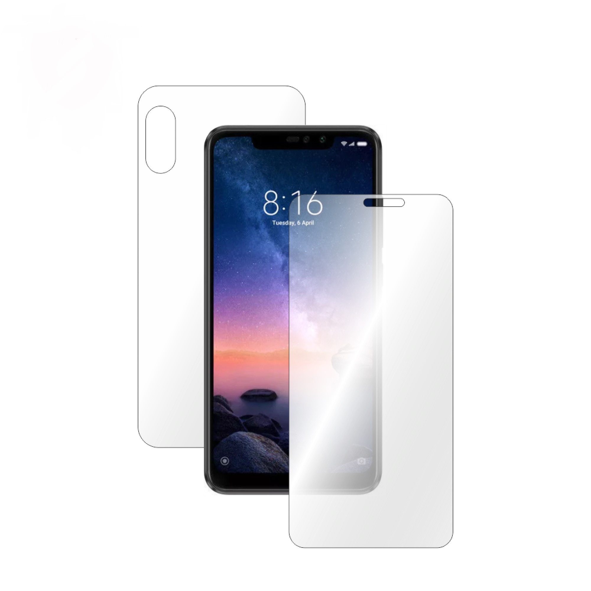 Folie Smart Protection Xiaomi Redmi Note 6 Pro fullbody, protectie completa ecran si spate +Smart Spray®,Smart Squeegee® si microfibra incluse