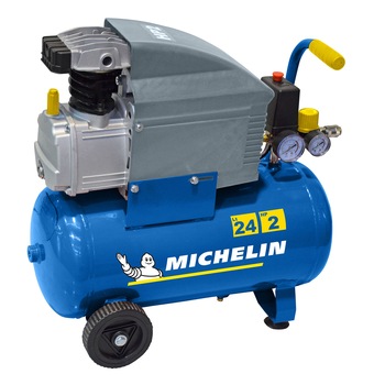 Compresor de aer profesional monofazat Michelin MB2420, 1500 W, debit aer 170 l/min, 24 l rezervor Compresor de aer profesional monofazat Michelin MB2420, 1500 W, debit aer 170 l/min, 24 l rezervor