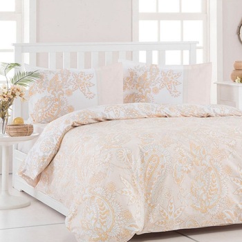 Lenjerie de pat ESTHER KREM pentru pat 2 persoane, 4 piese, 200x220 / 50x70, bumbac 100% Lenjerie de pat ESTHER KREM pentru pat 2 persoane, 4 piese, 200x220 / 50x70, bumbac 100%