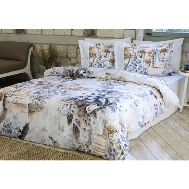 Lenjerie de pat SILVA pentru pat 2 persoane, 4 piese, 200x220 / 50x70, bumbac ranforce