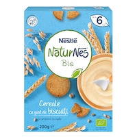 Cereale Nestle NaturNes Bio Cereale cu gust de biscuiti, 200g, de la 6 luni