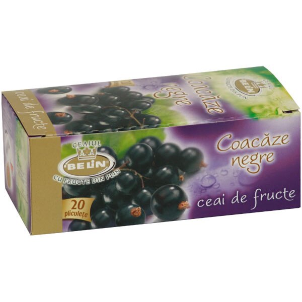 Ceai Belin Standard Coacaze Negre, 20 plicuri, 40 gr.