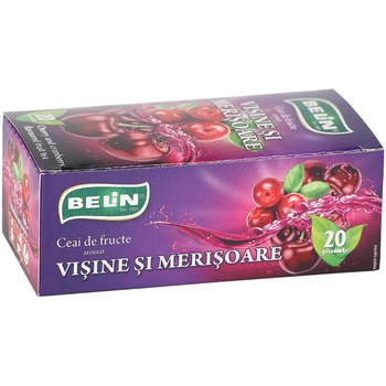 Ceai Belin Standard Visine si Merisoare, 20 plicuri, 40 gr. Ceai Belin Standard Visine si Merisoare, 20 plicuri, 40 gr.