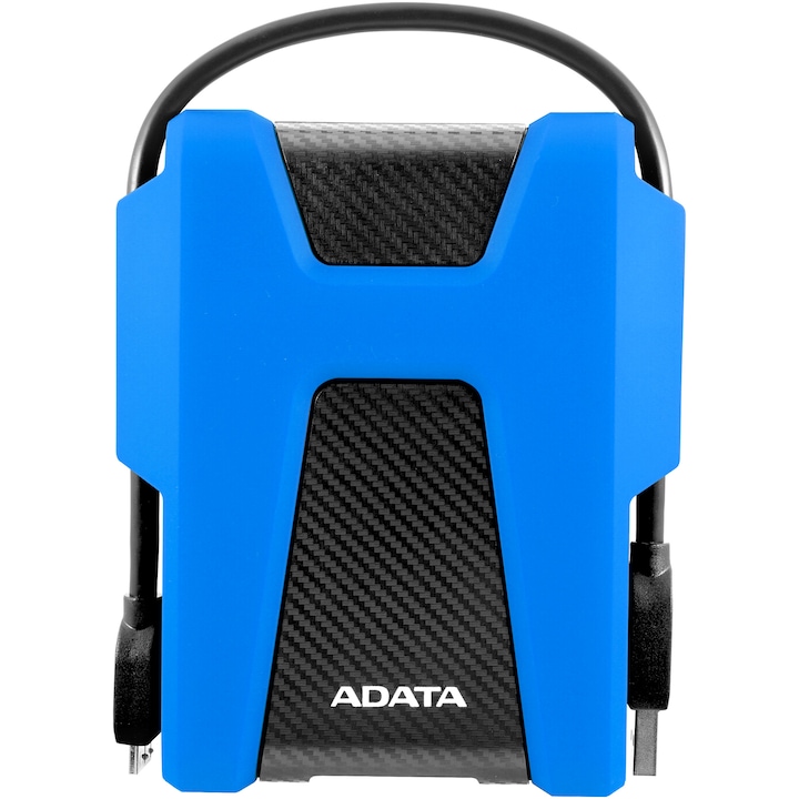 Външен хард диск ADATA Durable HD680 2TB, Shock Sensor, 2.5", USB 3.2, Син