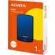 Външен хард диск ADATA HV320 Slim 1TB, Shock Sensor, 2.5", USB 3.2, Син