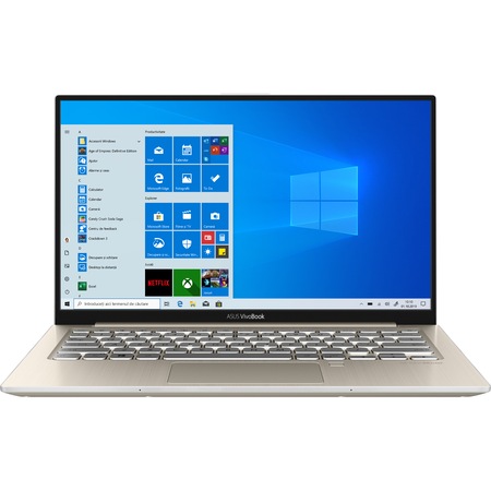 Laptop ultraportabil ASUS VivoBook S13 S330FA cu procesor Intel® Core™ i7-8565U pana la 4.60 GHz, Whiskey Lake, 13.3", Full HD, 8GB, 256GB SSD, Intel® UHD Graphics 620, Microsoft Windows 10, Icicle Gold