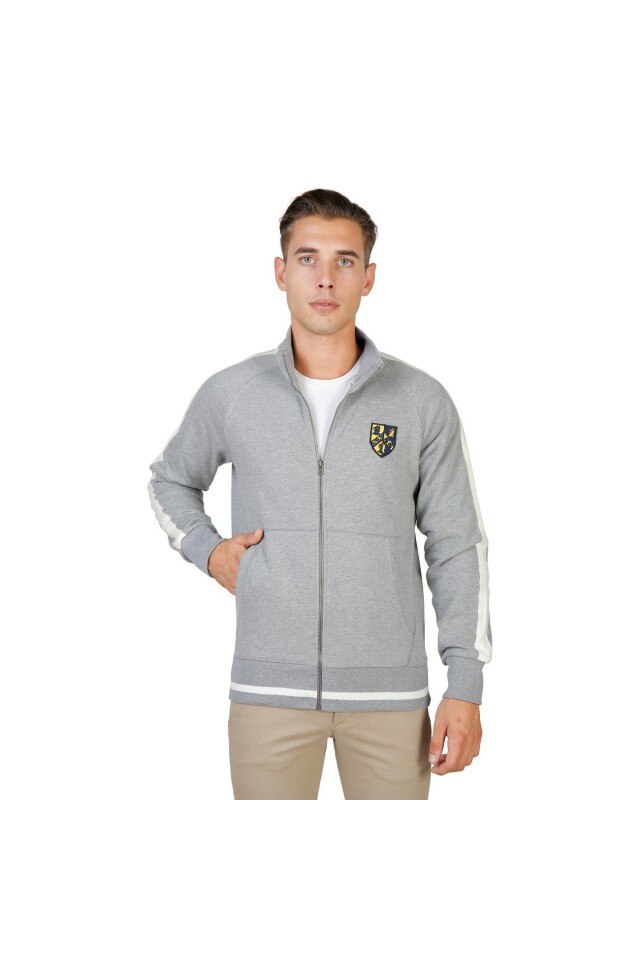 Hanorac barbati model TRINITY-FULLZIP-GREY Oxford University, Gri