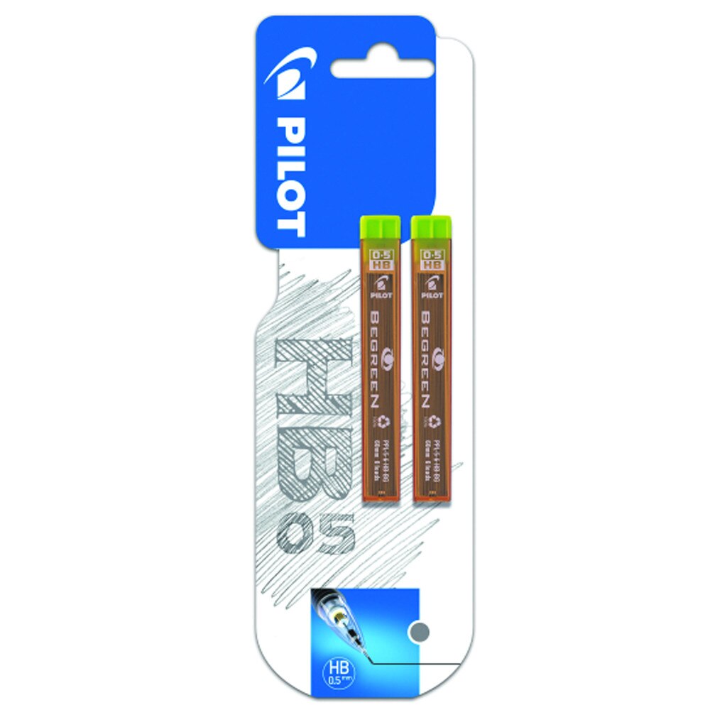 Mine creion mecanic Pilot, 0.5 mm, HB, 2 bucati/set