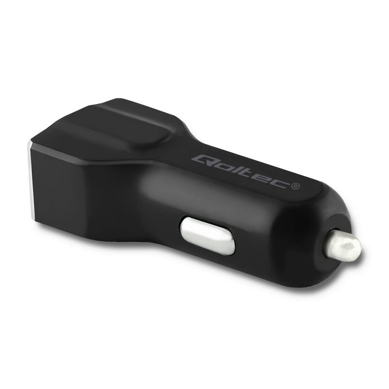 Incarcator auto Qoltec, 12-24V, 15W, 5V, 3A, kabel USB-C