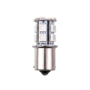 Set 2 bucati bec Led semnalizare galben 12v 5050smd 13 smd 92445 bau15s 4cars Set 2 bucati bec Led semnalizare galben 12v 5050smd 13 smd 92445 bau15s 4cars