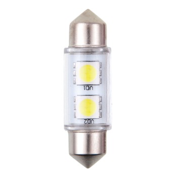 Set 2 bucati bec Led 12v 5w sofit 36 mm alb smd 92506 4cars Set 2 bucati bec Led 12v 5w sofit 36 mm alb smd 92506 4cars