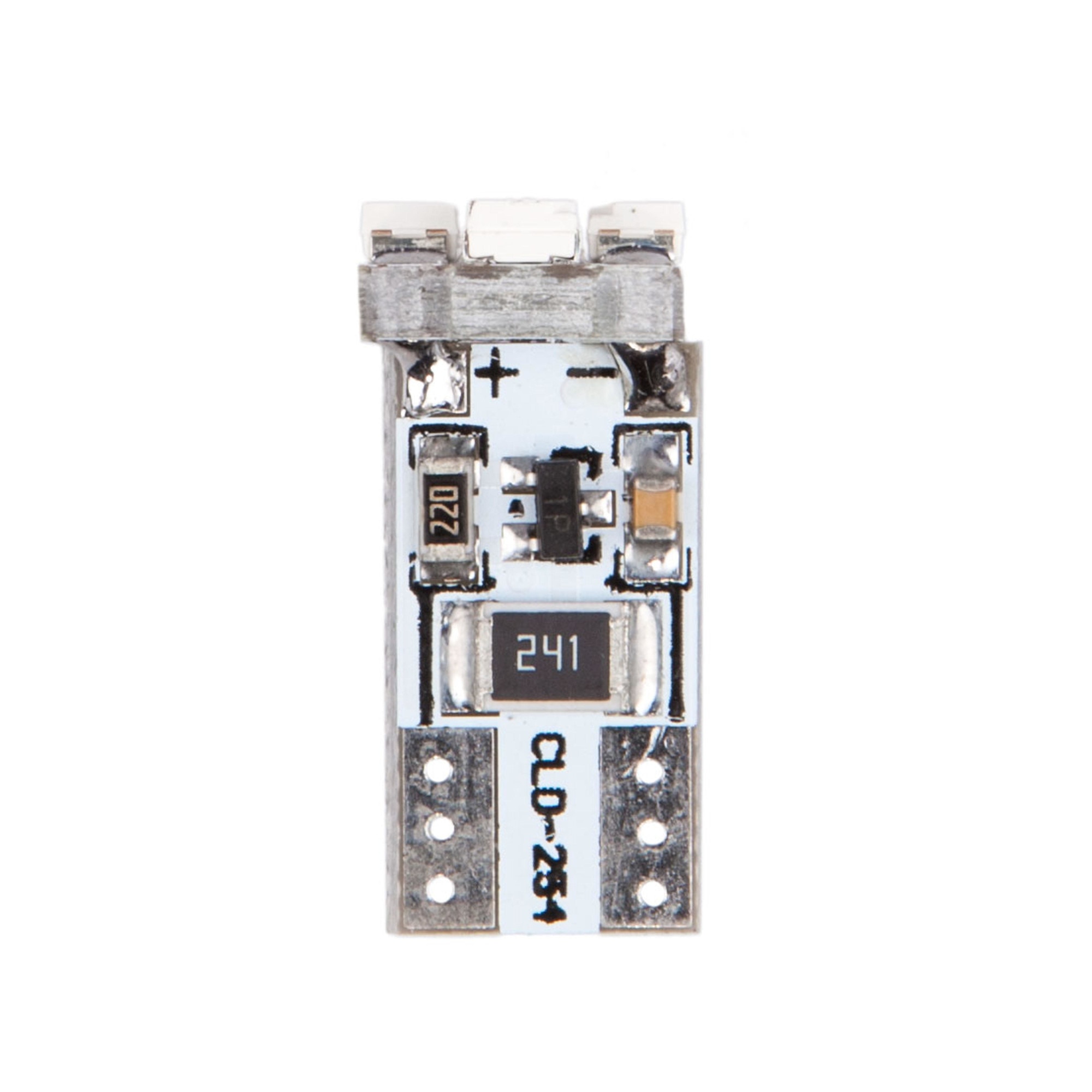 Set 2 bucati bec Led 12v t10 alb canbus 3528smd 92575 4cars