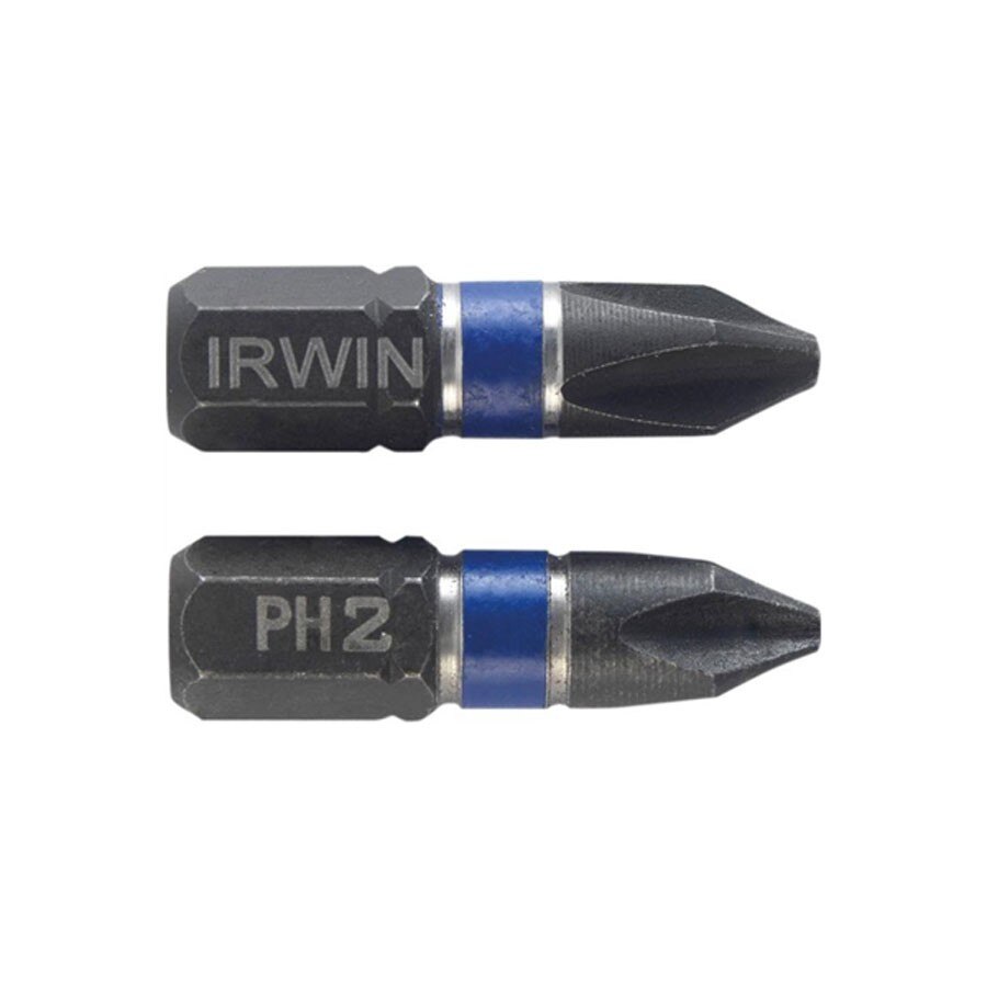 Biti de impact pentru insurubare, profil Phillips, Irwin, PH 2, 25 mm, set 2 bucati AN
