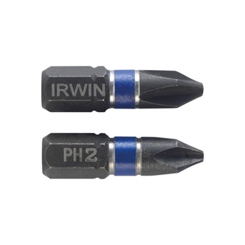 Biti de impact pentru insurubare, profil Phillips, Irwin, PH 2, 25 mm, set 2 bucati AN Biti de impact pentru insurubare, profil Phillips, Irwin, PH 2, 25 mm, set 2 bucati AN