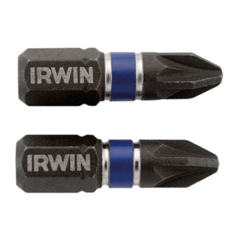 Biti de impact pentru insurubare, profil Pozidrive, Irwin, PZ 2, 25 mm, set 2 bucati AN Biti de impact pentru insurubare, profil Pozidrive, Irwin, PZ 2, 25 mm, set 2 bucati AN