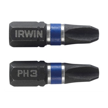 Biti de impact pentru insurubare, profil Phillips, Irwin, PH 3, 25 mm, set 2 bucati AN Biti de impact pentru insurubare, profil Phillips, Irwin, PH 3, 25 mm, set 2 bucati AN