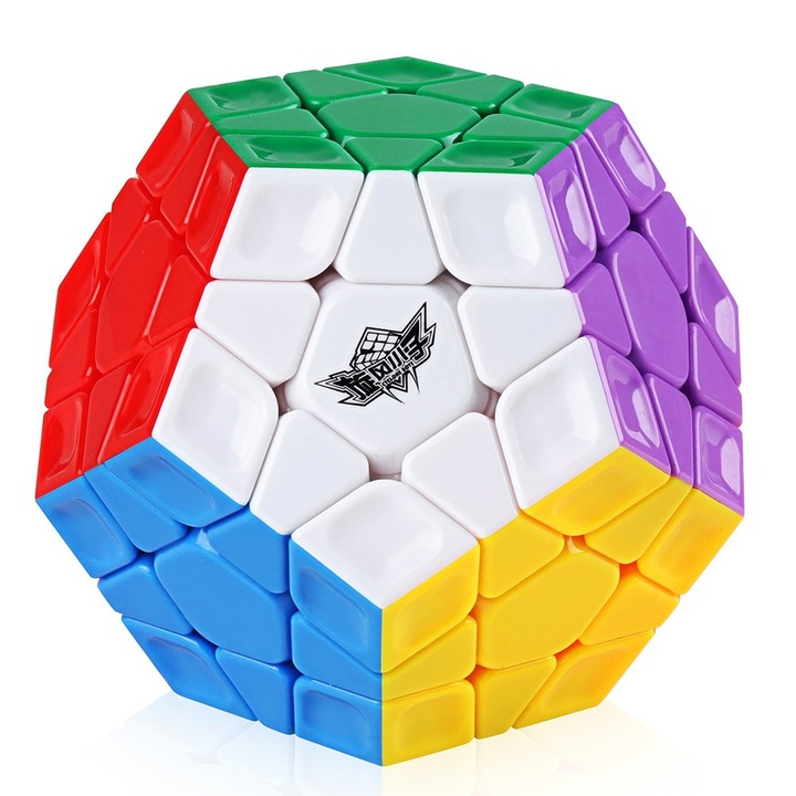 Cub Rubik 3x3x3, Cyclone Boys Rainbow Megaminx, stickerless, 61CUB