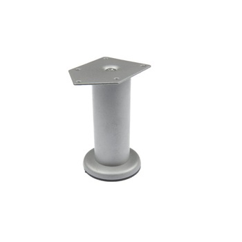 Picior metalic Cilindric pentru mobilier D42 mm, H:200 mm, finisaj gri satinat Picior metalic Cilindric pentru mobilier D42 mm, H:200 mm, finisaj gri satinat
