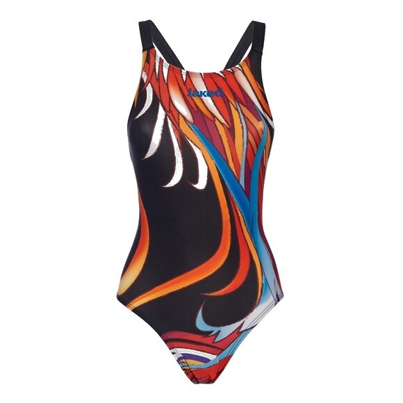 Costum inot Jaked femei, PLUMES FENICE, negru, marime M INTL