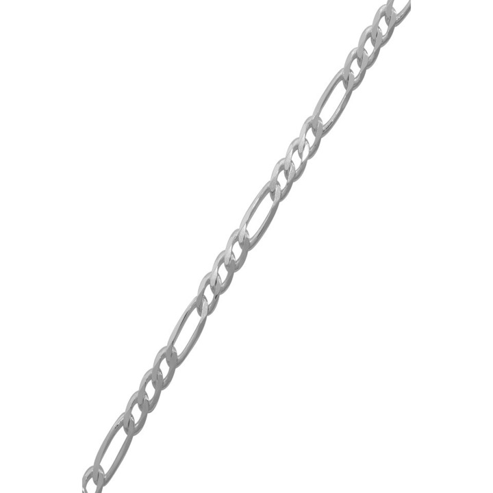 Ezüst karlánc figaró 21,5cm