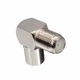 Conector Antena TV Unghi 90 Grade , Tip F , Metalic