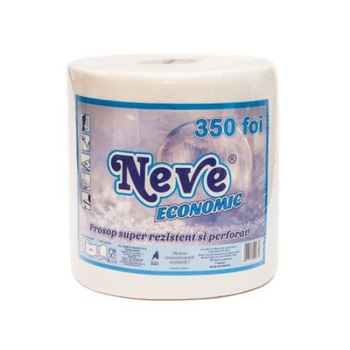 Prosop de bucatarie Neve Economic 2 straturi alb, 350 foi, 80m 1 rola Prosop de bucatarie Neve Economic 2 straturi alb, 350 foi, 80m 1 rola