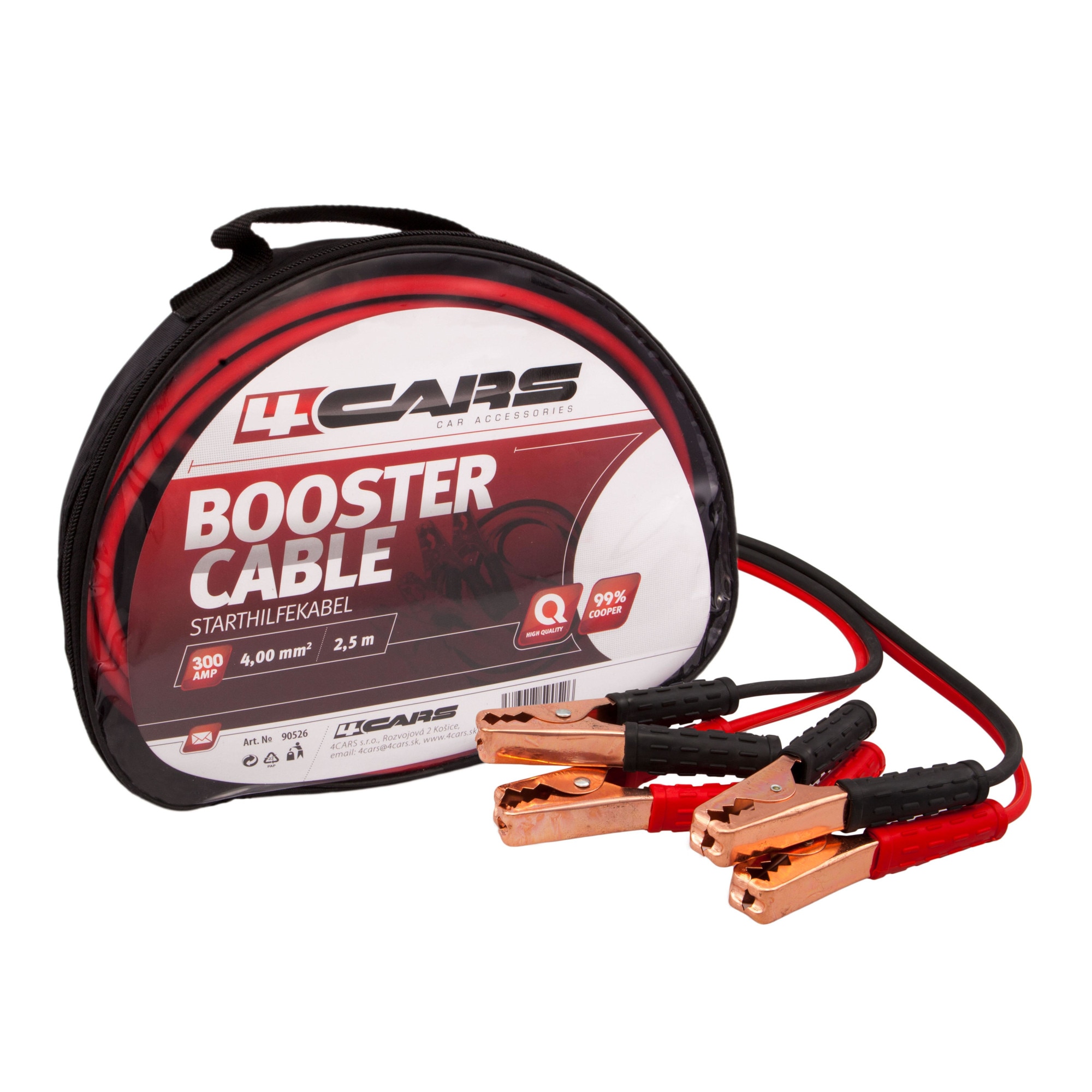 Cablu alimentare acumulator 300a 2,5 m 4cars