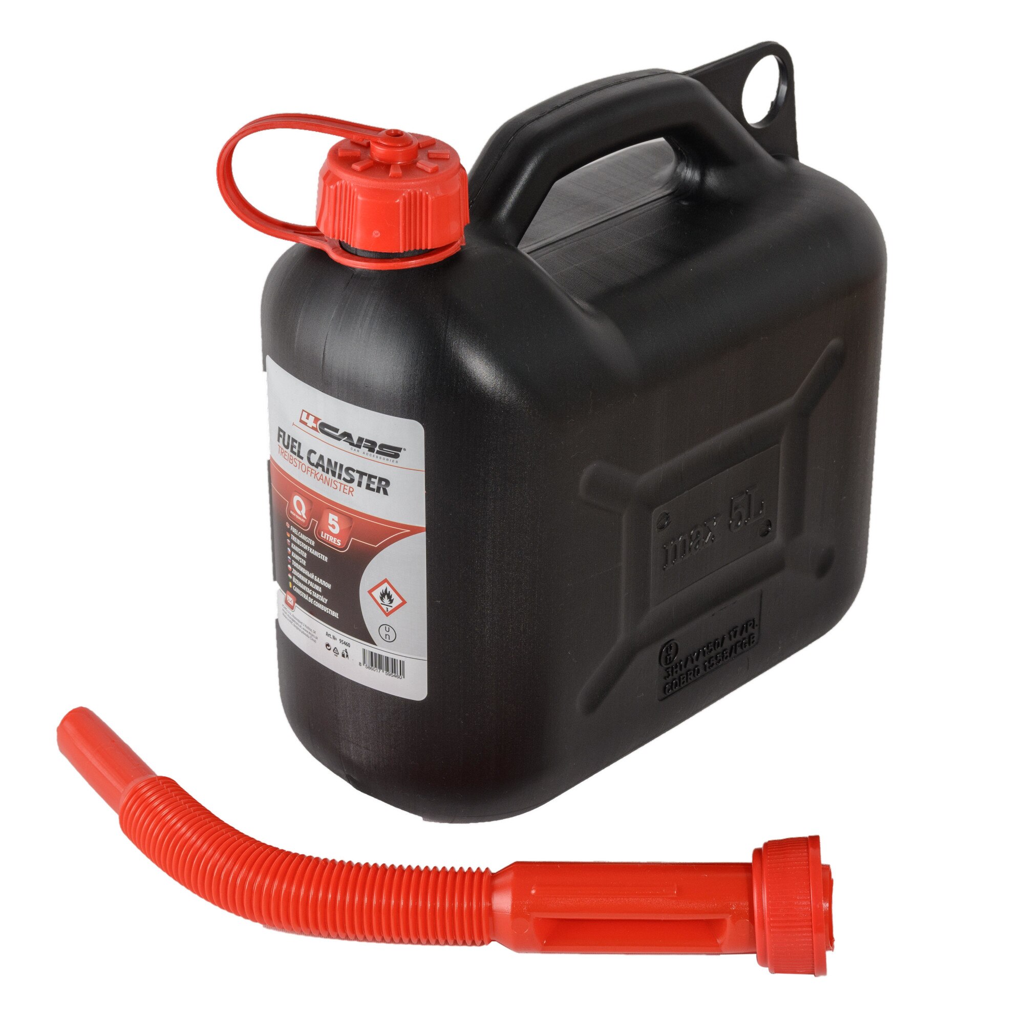 Canistra combustibil 5l negru 4cars