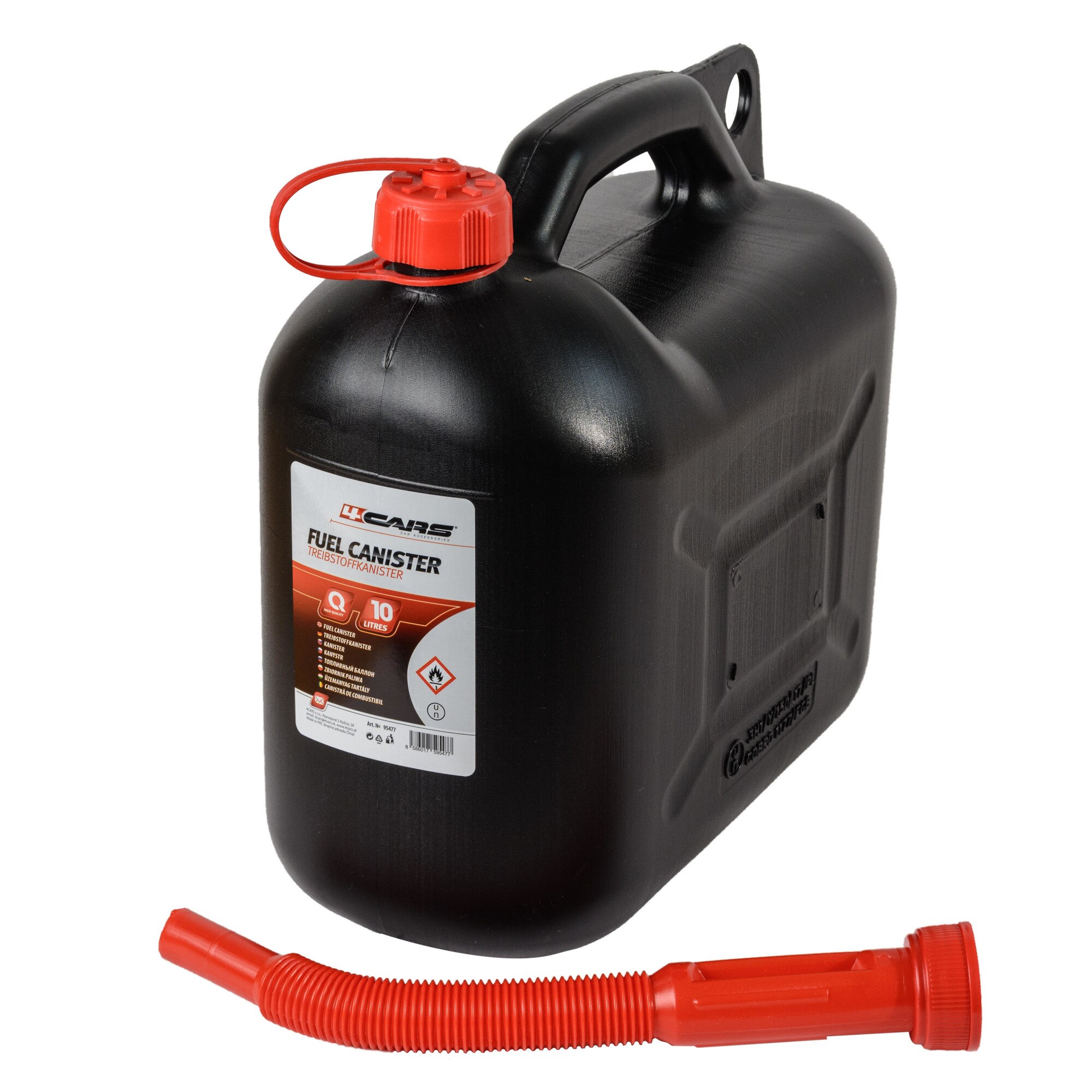 Canistra combustibil 10l negru 4cars