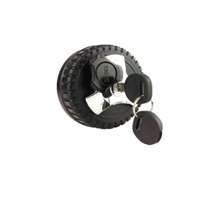 Buson rezervor negru din plastic cu 2 chei.