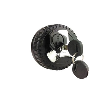 Buson rezervor negru din plastic cu 2 chei. Buson rezervor negru din plastic cu 2 chei.