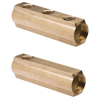 Distribuitor bara alama cu cai 1x1/2 - FERRO 457/4Y Distribuitor bara alama cu cai 1x1/2 - FERRO 457/4Y