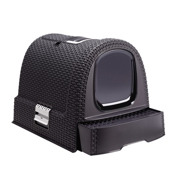 Litiera cu acoperis Curver Pet Life, 52x40x41, Gri antracit Litiera cu acoperis Curver Pet Life, 52x40x41, Gri antracit