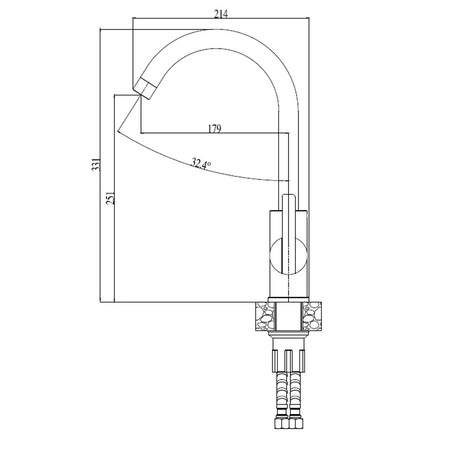 Pachet chiuveta granit Alveus Moko 30 + baterie Alveus Tonia, 786x505x197 mm, sifon pop up, negru