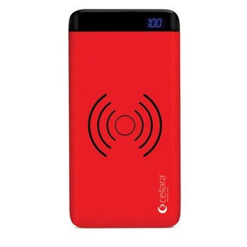 Baterie Externa Cellara Cu Incarcare Wireless Colectia Pulse Capacitate 5000 Mah -Rosie Baterie Externa Cellara Cu Incarcare Wireless Colectia Pulse Capacitate 5000 Mah -Rosie